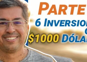 Hombre sonriente con gafas frente a un fondo difuminado y texto grande sobre inversiones y $1000, ¿Cuánto cobra Shakira por concierto? Descubre su impresionante tarifa