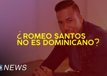 Retrato de un cantante con texto amarillo grande que cuestiona su origen y raíces del artista