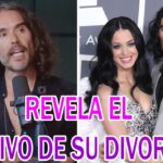 Imagen dividida con un comentarista hablando frente a un micrófono y una pareja sonriente en una alfombra roja con el texto 'REVELA EL MOTIVO DE SU DIVORCIO!', Las parejas de la cantante: un recorrido por su vida amorosa