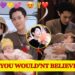 La familia de Dylan Wang: secretos y curiosidades reveladas 21 Pareja joven sosteniendo a un bebé en una composición tipo portada con texto llamativo