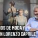 Descubre dónde vive Lorenzo Caprile y su sorprendente historia: entrevista sobre moda y cine frente a un póster de Downton Abbey.