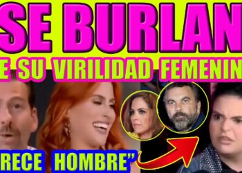 Miniatura colorida de video con texto llamativo sobre burlas y virilidad femenina y rostros de varias personas mostrando risas y enfado