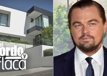 Imagen dividida de una casa blanca moderna y el retrato de un hombre con traje 93yzgwPmbMI