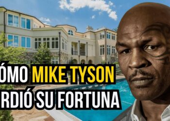 El sorprendente patrimonio del famoso boxeador: de campeón a empresario mostrando una mansión y piscina junto al retrato de un ex campeón con tatuaje facial