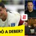 ¿De dónde es Cristiano Ronaldo? Descubre su origen y legado en esta imagen editorial que muestra al delantero con gesto de esfuerzo y mesas de comentaristas deportivos.