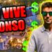 La lujosa casa de Fernando Alonso: secretos y detalles revelados 19 Mansión iluminada al atardecer con un hombre con gafas de sol y símbolos de dólar en una portada llamativa