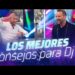 Presentadores en un plató televisivo con fondo luminoso y texto promocional; Sueldo de David Guetta: descubre cuánto gana el DJ más famoso