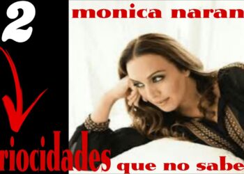 Mujer recostada en pose relajada junto a texto promocional que sugiere curiosidades sobre una cantante icónica.