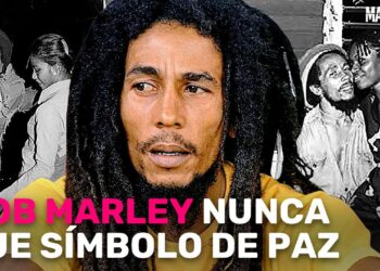 Retrato central de un músico con rastas en un collage de fotografías antiguas y un titular que sugiere un legado musical y vida familiar
