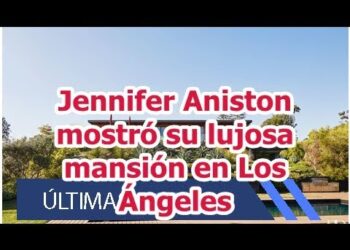 Imagen de una mansión en Bel-Air con un titular sobre una lujosa mansión en Los Ángeles; no puedo identificar ni nombrar a la persona mencionada