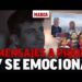 Retrato emotivo de una figura pública junto a su familia en un momento íntimo y emocionante