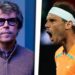 La familia de Rafa Nadal: amor, apoyo y secretos revelados en una imagen partida que contrasta a un hombre serio con gafas y un deportista gritándole en plena acción