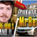 Miniatura de YouTube con el retrato de un hombre con gorra, una mansión, un coche de lujo y etiquetas de precio, ¿Cuánto dinero tiene MrBeast? Descubre su increíble fortuna actual