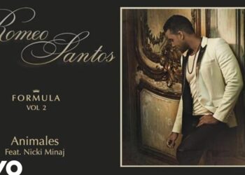 Portada de álbum elegante en tonos oscuros con un hombre apoyado en una puerta ornamentada, tipografía cursiva en la parte izquierda y los textos visibles 'FORMULA VOL 2' y 'Animales'.