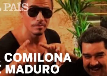 Dos hombres sonrientes en un encuentro informal con el titular editorial 'LA COMILONA DE MADURO', Cuántos hijos tiene Cilia Flores: la familia detrás del poder