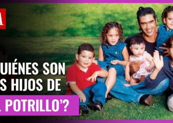 Retrato familiar en el césped con un padre y varios niños, Cuántos hijos tiene Alejandro Fernández y su legado musical