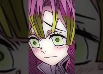 La familia de Tanjiro: secretos y la historia detrás de Kimetsu en un retrato cercano de una cazadora de demonios con ojos verdes y cabello rosa