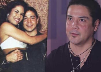 Collage de fotografías familiares y entrevista que sugieren historias íntimas y recuerdos sobre La familia de Selena Quintanilla: secretos y vida actual revelados.