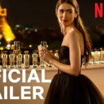 Mujer elegante en vestido negro frente a la Torre Eiffel con copas de champán: La sorprendente reacción de Lucien Laviscount a las duras críticas de Lucas Bravo sobre Emily in Paris que nadie esperaba