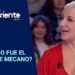 Presentadora en plató junto al rótulo ¿CÓMO FUE EL FIN DE MECANO?, ¿Qué fue de Mecano? Descubre la vida actual de sus integrantes.