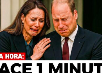 Dos personas con atuendo formal visiblemente llorando y una mano de consuelo sobre el hombro, junto a un titular de última hora: La impactante decisión de vida de la hija de la reina María que dejará a todos boquiabiertos.