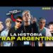 Miniatura que representa la historia del trap argentino desde 2000 hasta 2023 con varios artistas, tipografía llamativa y estética urbana.