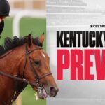 Descubre la increíble cantidad que ganará el próximo campeón del Derby de Kentucky 2025 en una imagen que muestra a un jinete montando un caballo durante la vista previa del Kentucky Derby con el gráfico 'Preview' de CBS Sports