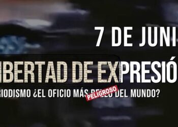 Cartel con texto 'Libertad de expresión' y la fecha 7 de junio en tono de noticia; Jimmy Kimmel rompe en llanto tras su regreso de la suspensión en ABC y no podrás creer por qué.