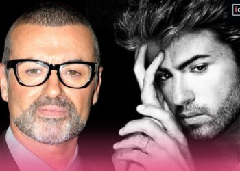 Retratos comparativos de un cantante icónico en dos etapas de su vida, juventud y madurez.