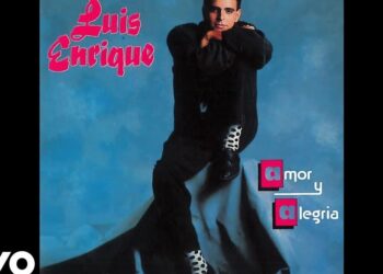 Portada retro azul con figura masculina apoyada y texto visible, El sorprendente sueldo de Luis Enrique como entrenador del PSG en titulares relacionados con la imagen.