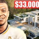 M4OV0WkVEGw imagen de un jugador sonriente frente a una mansión moderna marcada con precio