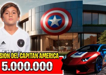 Las impresionantes casas de Lionel Messi: lujo y estilo sin igual en una mansión moderna con escudo del Capitán América y deportivo personalizado.
