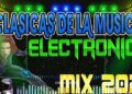 Cartel vibrante de clásicas de la música electrónica con luces, bocinas y una figura dinámica, ¿De dónde es Tiësto? Descubre sus raíces y su legado musical.