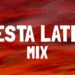 Cartel rojo y naranja con texto 'FIESTA LATINA MIX' y palmera en la esquina, ¿Qué fue de Pitbull? La sorprendente historia del rey del reguetón