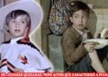Niño en dos escenas contrastantes vestido de vaquero y sentado comiendo, ¿Qué fue de Pulgarcito? La impactante vida del niño estrella