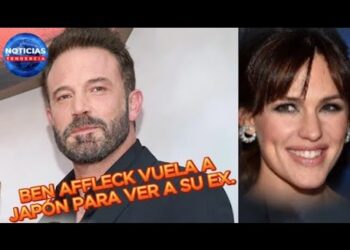 Miniatura de noticia con dos rostros y texto sobre un viaje y reencuentro de una pareja de celebridades.