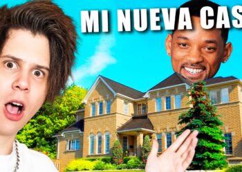 La casa del creador de contenido: descubre el lujo y secretos de su hogar en una mansión con jardín y fachada de ladrillo.