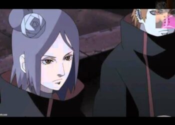 Dos miembros encapuchados de Akatsuki con capas negras y nubes rojas: Las parejas más icónicas de Akatsuki que debes conocer ya