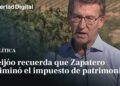 El sorprendente patrimonio de Zapatero: secretos y cifras reveladas en un titular sobre la eliminación del impuesto de patrimonio.