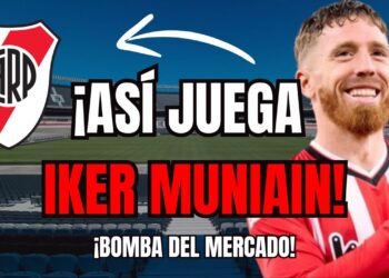 Futbolista sonriente con camiseta rojiblanca en un estadio junto al escudo de River Plate, portada tipo miniatura que insinúa fichaje, salario y secretos financieros.