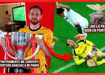 Descubre de dónde es el portero estrella del Atlético en una imagen que muestra al guardameta con un trofeo y una acción de juego