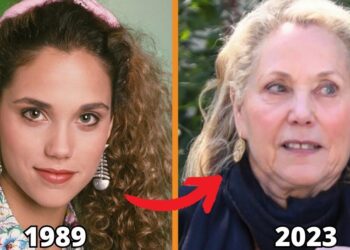 Retrato comparativo de una figura televisiva joven en 1989 y mayor en 2023 mostrando un claro antes y después; ¿Qué fue de Zack Morris? La sorprendente vida del ícono de los 90