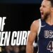 Jugador de baloncesto con uniforme USA y número 4 celebrando en la cancha