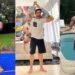 Descubre dónde vive Luis Fonsi y su lujosa mansión en Miami 29 Hombre en collage jugando baloncesto, posando en un salón elegante con una acompañante sobre sus hombros y saltando la cuerda junto a una piscina; Descubre dónde vive en Miami y su lujosa mansión