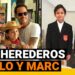 Cuántos hijos tiene Marc Anthony: descubre su familia y más en una imagen de dos adultos con varios niños, algunos con uniforme escolar.