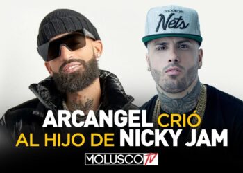 Dos artistas urbanos en retrato con tipografía blanca y amarilla y logo, uV2 DBiBQu4