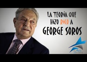 Retrato de un inversor veterano frente a texto promocional sobre inversiones y estrategias financieras
