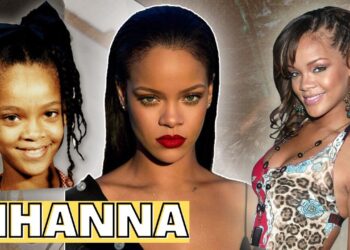 Retratos de una artista en distintas etapas de su vida, desde niña hasta figura pública