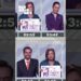 Debate televisado con varias personas en podios, cronómetros visibles y una mujer mostrando material impreso durante un evento electoral.